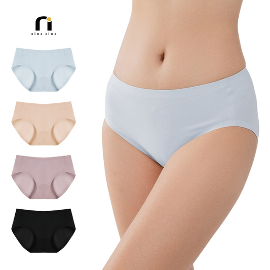 シームレス 100%綿 4色各1点 4点セット