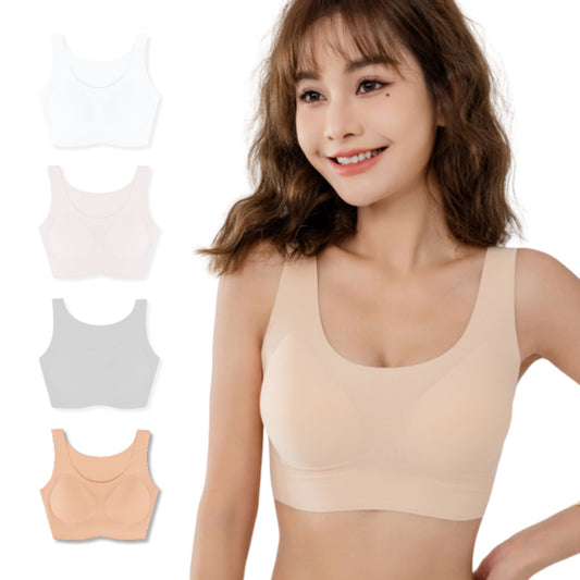 ナイトブラ Uネック ベージュ 昼夜兼用 育乳