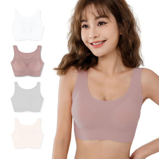 ナイトブラ Uネック ピンク 昼夜兼用 育乳